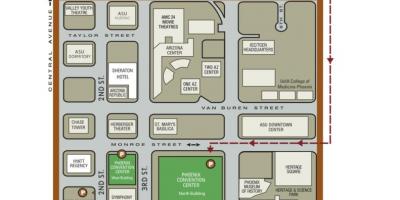 Mapa Phoenix convention center