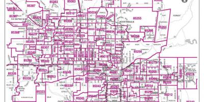 Mesto Phoenix psč mapu