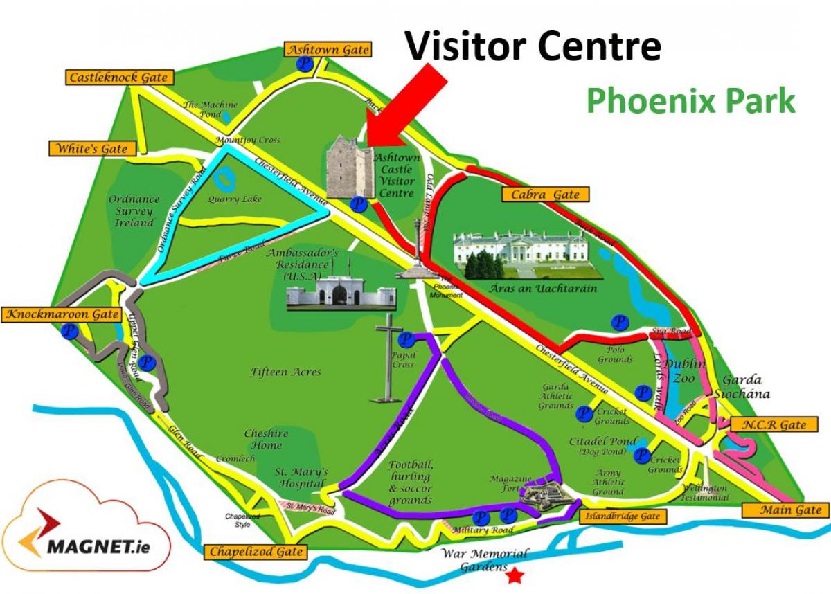 Phoenix park mapu