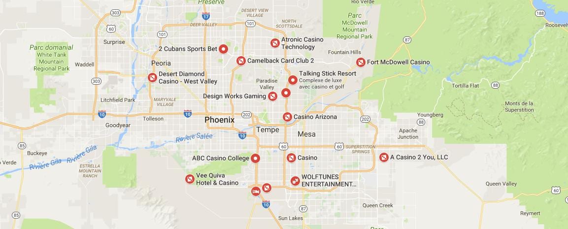 mapa Phoenix kasíno