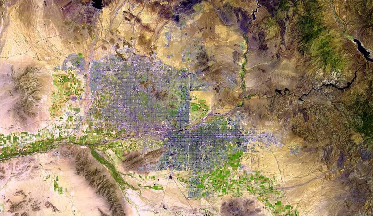 mapa Phoenix radar