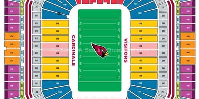 University of Phoenix stadium sedenie mapu
