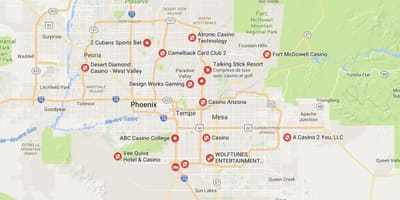 Mapa Phoenix kasíno