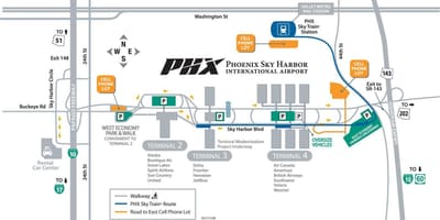 Phoenix sky harbor mapu