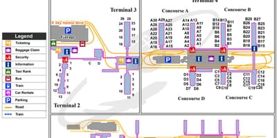 Sky harbor airport terminal mapu